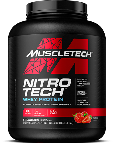 MuscleTech Nitro Tech Whey Protein Fraise (1800 g)