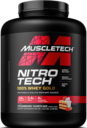 MuscleTech Nitro Tech 100% Whey Gold Strawberry Shortcake (2270 g)