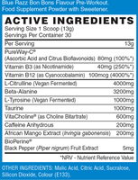 Naughty Boy Energy Pre-Workout Framboise bleue (390 g)-2