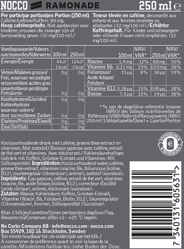 NOCCO Focus Ramonade (12 x 250 ml)-3