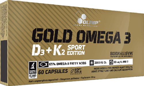 Olimp Gold Omega-3 D3+K2 Sport Edition (60 gélules)