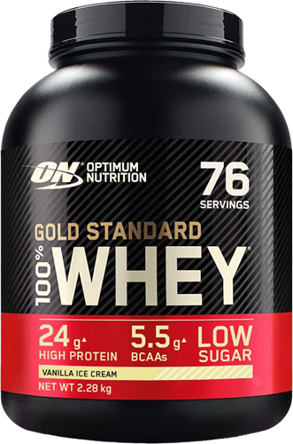 Gold Standard 100% Whey Crème glacée à la vanille (2270 g)
