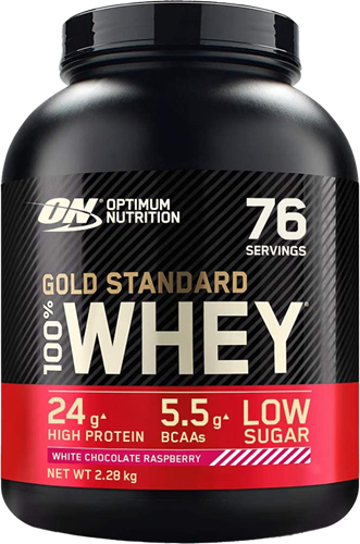 Optimum Nutrition Gold Standard 100% Whey Chocolat blanc Framboise (2280 g)