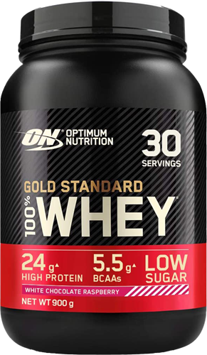 Optimum Nutrition Gold Standard 100% Whey Chocolat blanc Framboise (900 g)