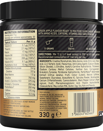 Gold Standard Pre-Workout Pomme verte (330 g)-2