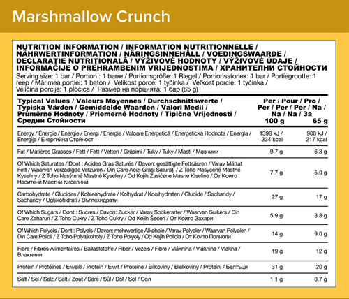 Optimum Nutrition Protein Bar Marshmallow Crunch (10 x 65 g)-2