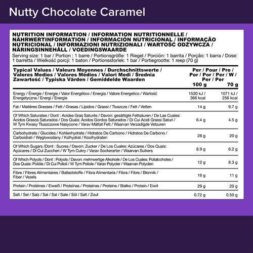 Optimum Nutrition Protein Bar Nutty Chocolate Caramel (10 x 70 g)-2