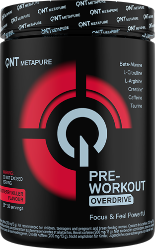 QNT Overdrive Pre-Workout Raspberry Killer (390 g)