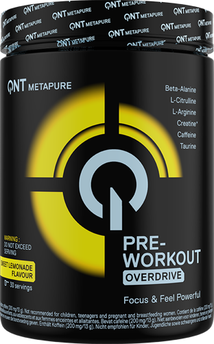 QNT Overdrive Pre-Workout Sweet Lemonade (390 g)