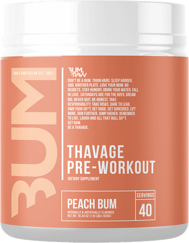 RAW CBUM Thavage Pre-workout Peach Bum (520 g)