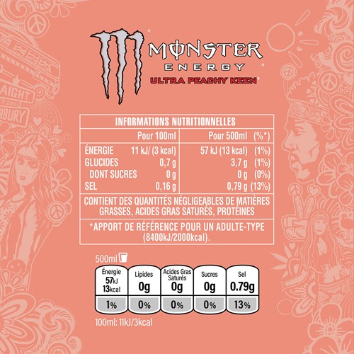 Monster Energy Ultra Peachy Keen (1 x 500 ml)-1