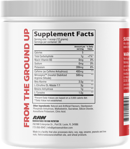 RAW Pre Extreme Fruit Burst (360 g)-2