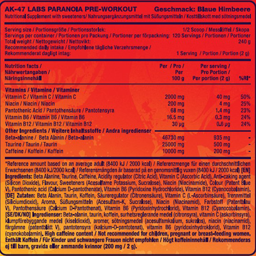 AK47 Pre-Workout Pineapple Punch (240 g)-2