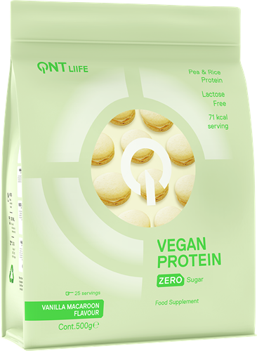 QNT Vegan Protein Macaron à la vanille (500 g)