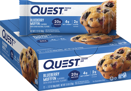 Quest Bar Muffin à la myrtille (12 x 60 g)