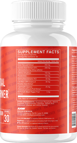 RAW Essential Fat Burner (60 gélules)-2