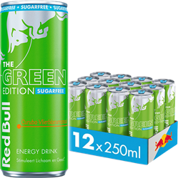 Red Bull Green Edition Sugarfree Curuba-Elderflower (12 x 250 ml)