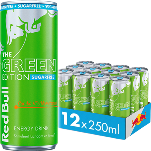 Red Bull Green Edition Sugarfree Curuba-Elderflower (12 x 250 ml)
