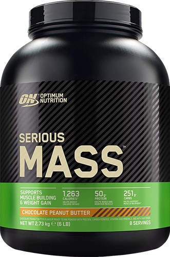Optimum Nutrition Serious Mass Chocolat Beurre de cacahuètes (2724 g)