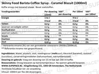 Skinny Barista Coffee Syrup Caramel Biscuit (1000 ml)