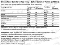 Skinny Barista Coffee Syrup Salted Caramel Vanilla (1000 ml)