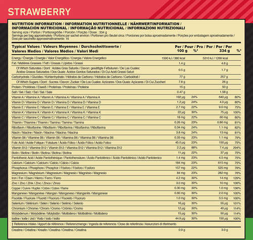 Optimum Nutrition Serious Mass Fraise (2724 g)-2