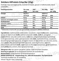 Snickers HiProtein Crisp Bar (12 x 55 gr)