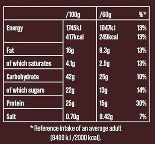 Snickers HiProtein Cookie Chocolat & Cacahuète (12 x 60 g)-2