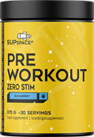 Supspace Pre-workout Zero Stim Framboise bleue (375 g)