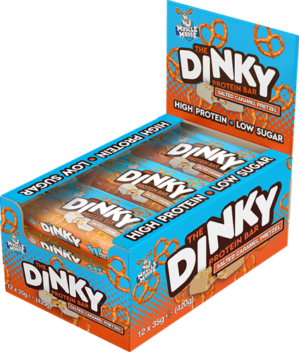 Muscle Moose The Dinky Protein Bar Birthday Cake (12 x 35 g)