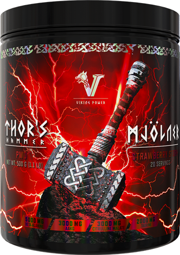 Viking Power Thor's Hammer Pre-workout Strawberry Storm (500 g)