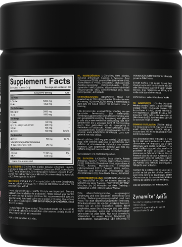 Dedicated Nutrition Unstoppable Pre-workout Fruit Punch (420 g)-2