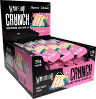 Warrior Crunch Bar Birthday Cake (12 x 64 g)