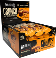 Warrior Crunch Bar Chocolat noir Beurre de cacahuètes (12 x 64 g)