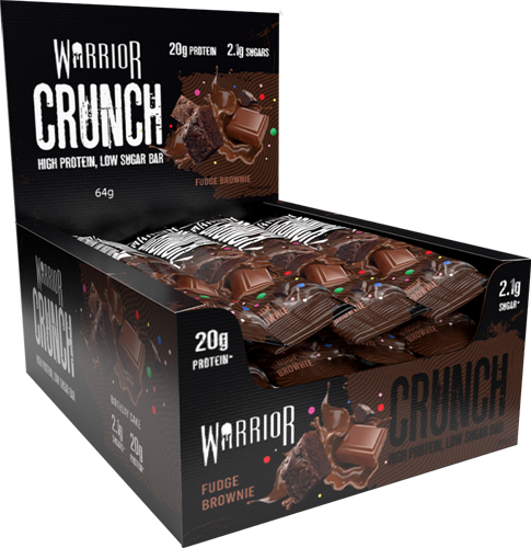 Warrior Crunch Bar Chocolat noir Warrior Crunch Bar Fudge Brownie (12 x 64 g)