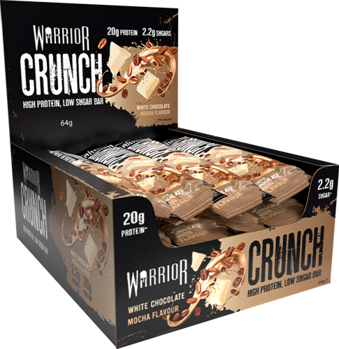 Warrior Crunch Bar White Choc Mocha (12 x 64 g)