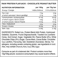 Warrior Raw Protein Flapjack Choco Beurre de cacahuètes (12 x 75 g)-2