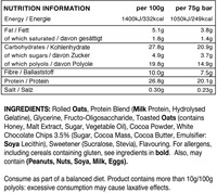 Warrior Raw Protein Flapjack Chocolat Orange (12 x 75 g)-2