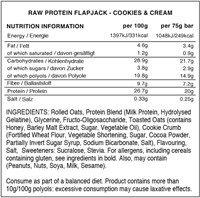 Warrior Raw Protein Flapjack Cookies & Cream (12 x 75 g)-2