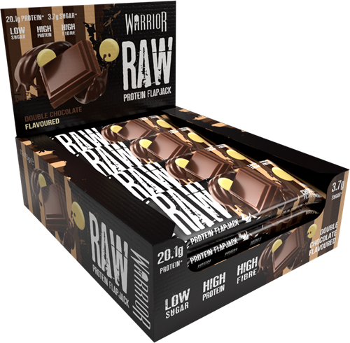 Warrior Raw Protein Flapjack Double Chocolate (12 x 75 g)