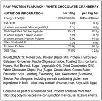 Warrior Raw Protein Flapjack Chocolat blanc Cranberry (12 x 75 g)-2