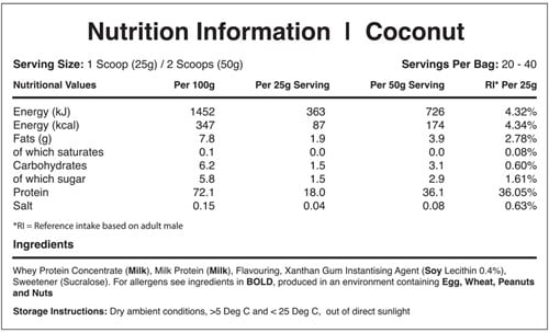 Warrior Whey Noix de Coco (1000 g)-2