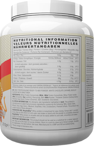 Naughty Boy Advanced Whey White Chocolate Caramel Biscuit (2010 g)-2