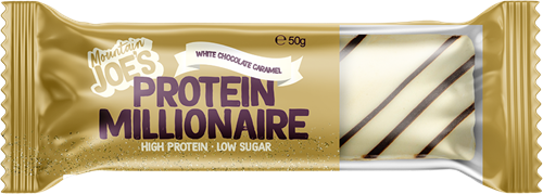 Mountain Joe's Protein Millionaire Chocolat blanc Caramel (10 x 50 g)-2