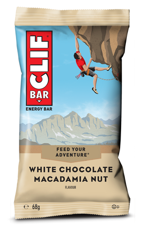 Clif Bar Chocolat blanc Noix de Macadamia (12 x 68 g)